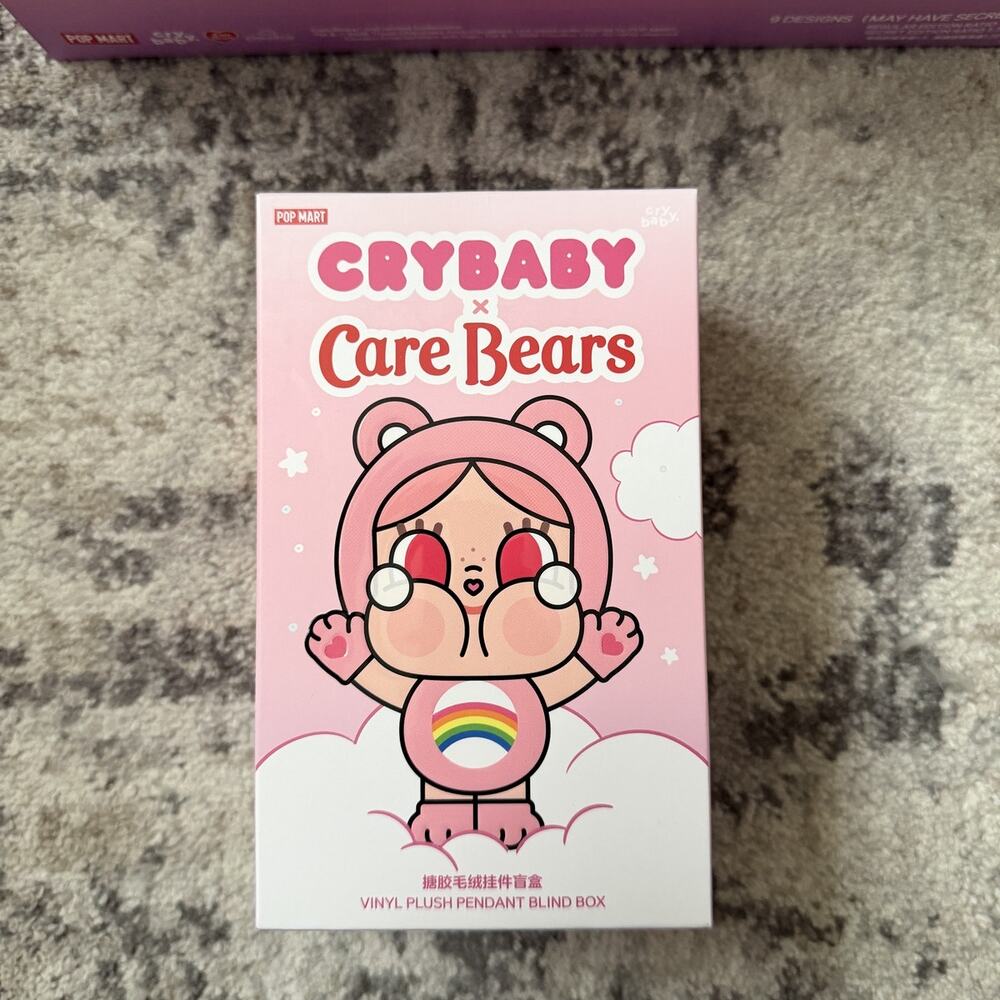 POP MART CRYBABY x Care Bears Series Vinyl Plush Pendant - Single Blind Box